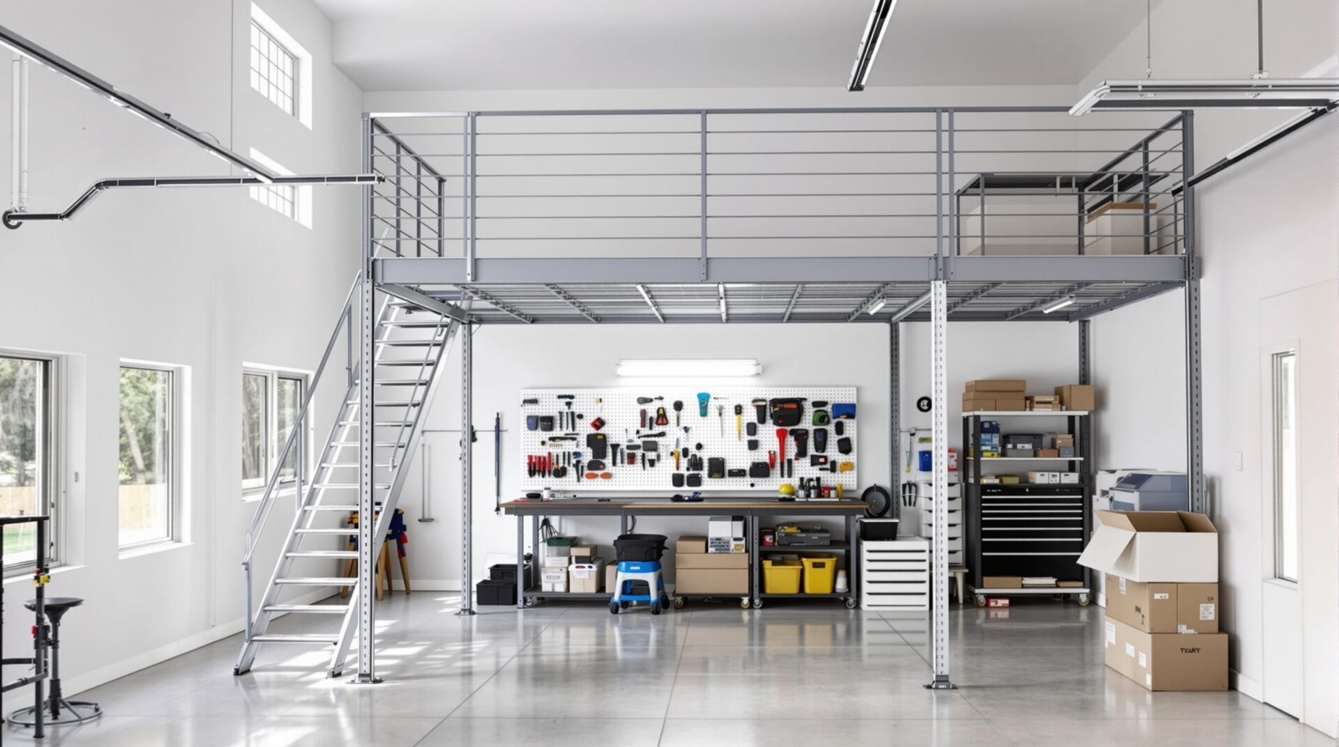 Aménager Son Garage ou Son Atelier avec une Mezzanine Métallique
