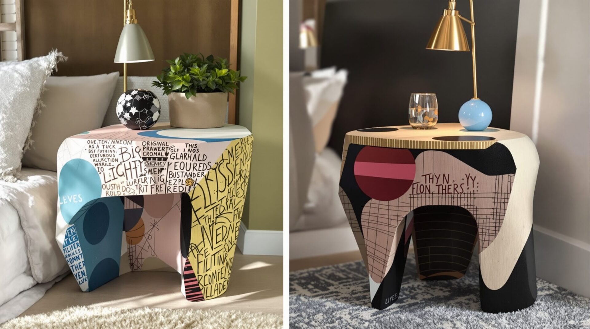 tables de chevet originales