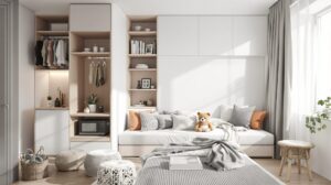 créer une chambre dans studio 24m2