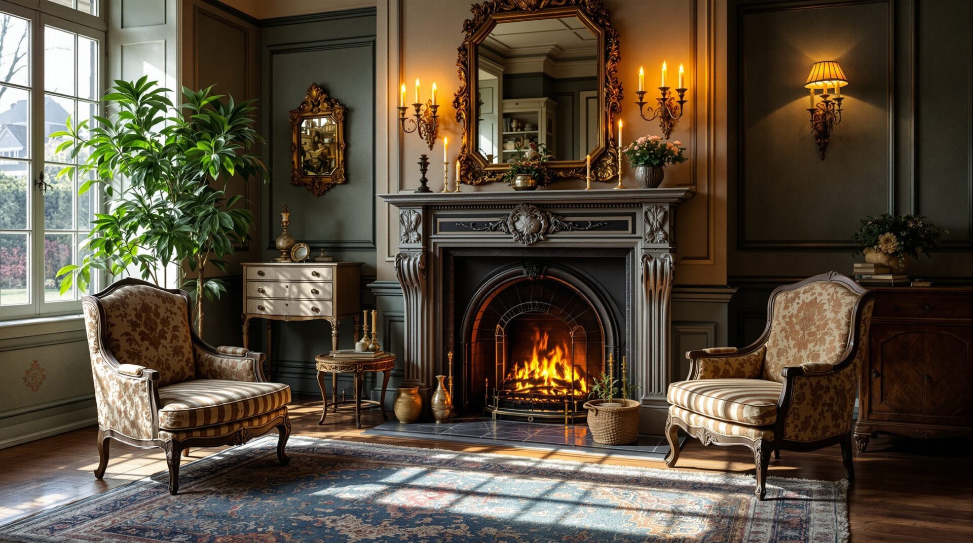 idée décoration cheminée ancienne