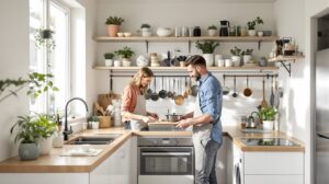 plan petite cuisine en l