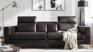 canapé convertible cuir