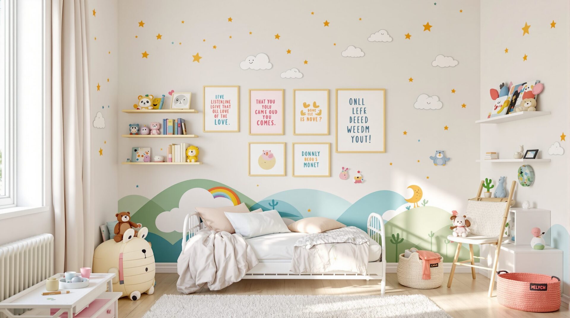 Créer un univers ludique : idées de décoration murale pour la chambre des enfants