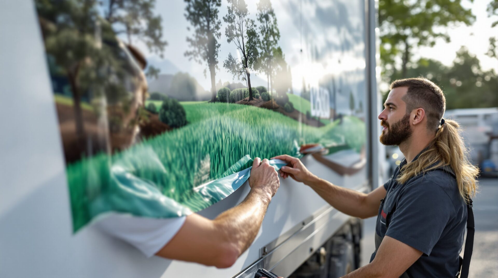 flocage camion paysagiste