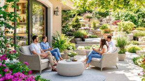 amenagement terrasse pierre naturelle