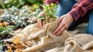 Protégez vos plantes sensibles : utiliser la toile de jute pour l’hiver et les grandes gelées
