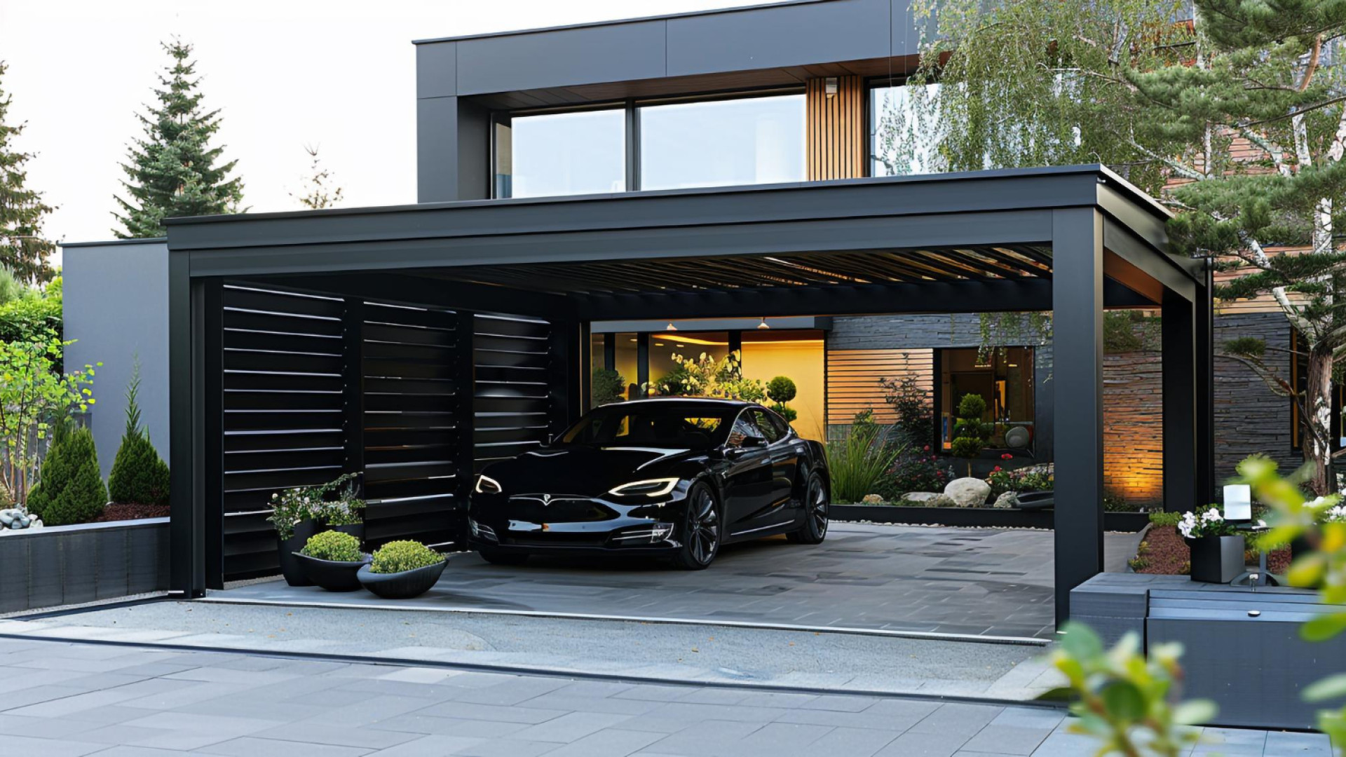 Découvrez les atouts du carport adossé