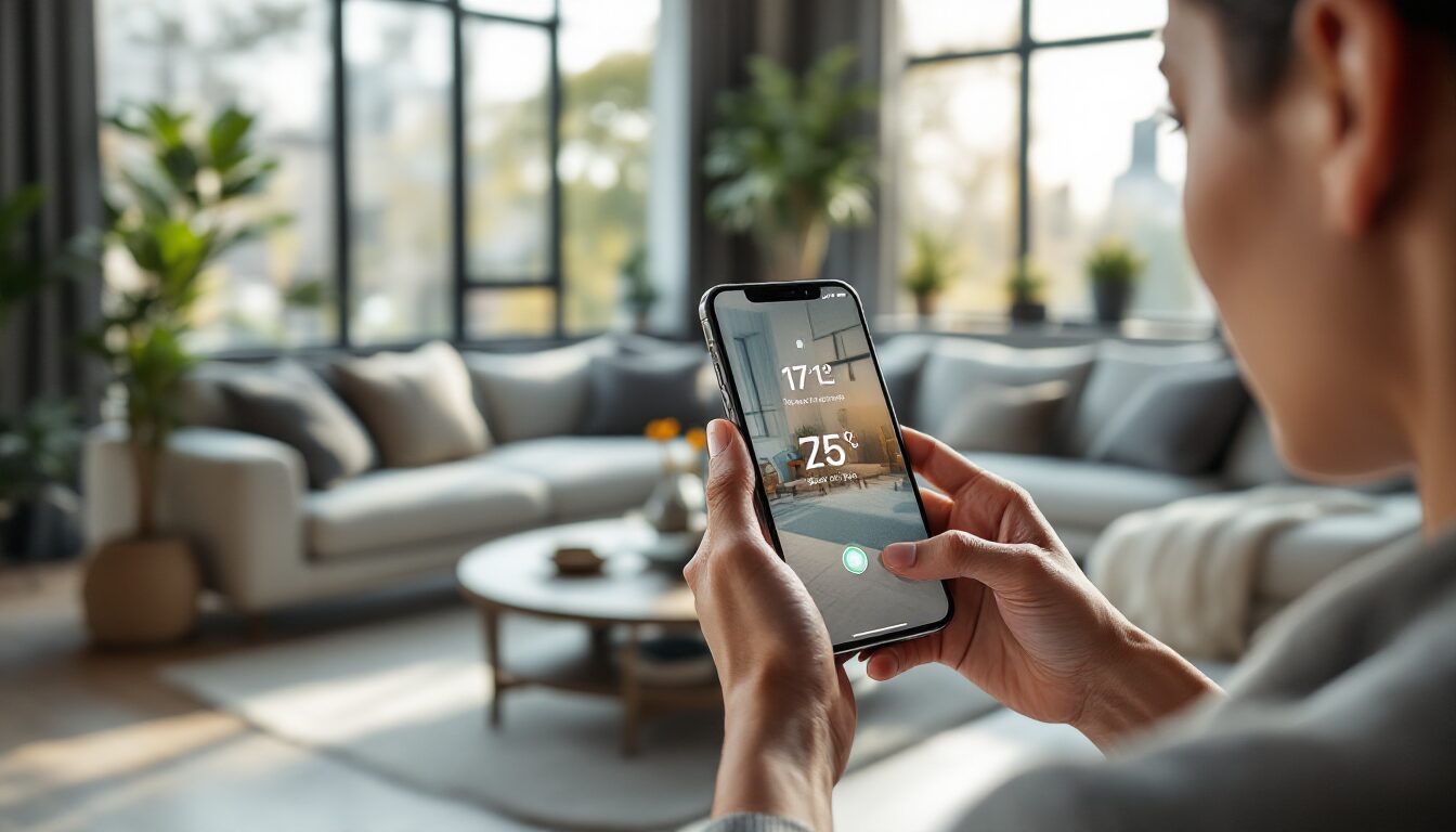 application thermomètre intérieur iphone