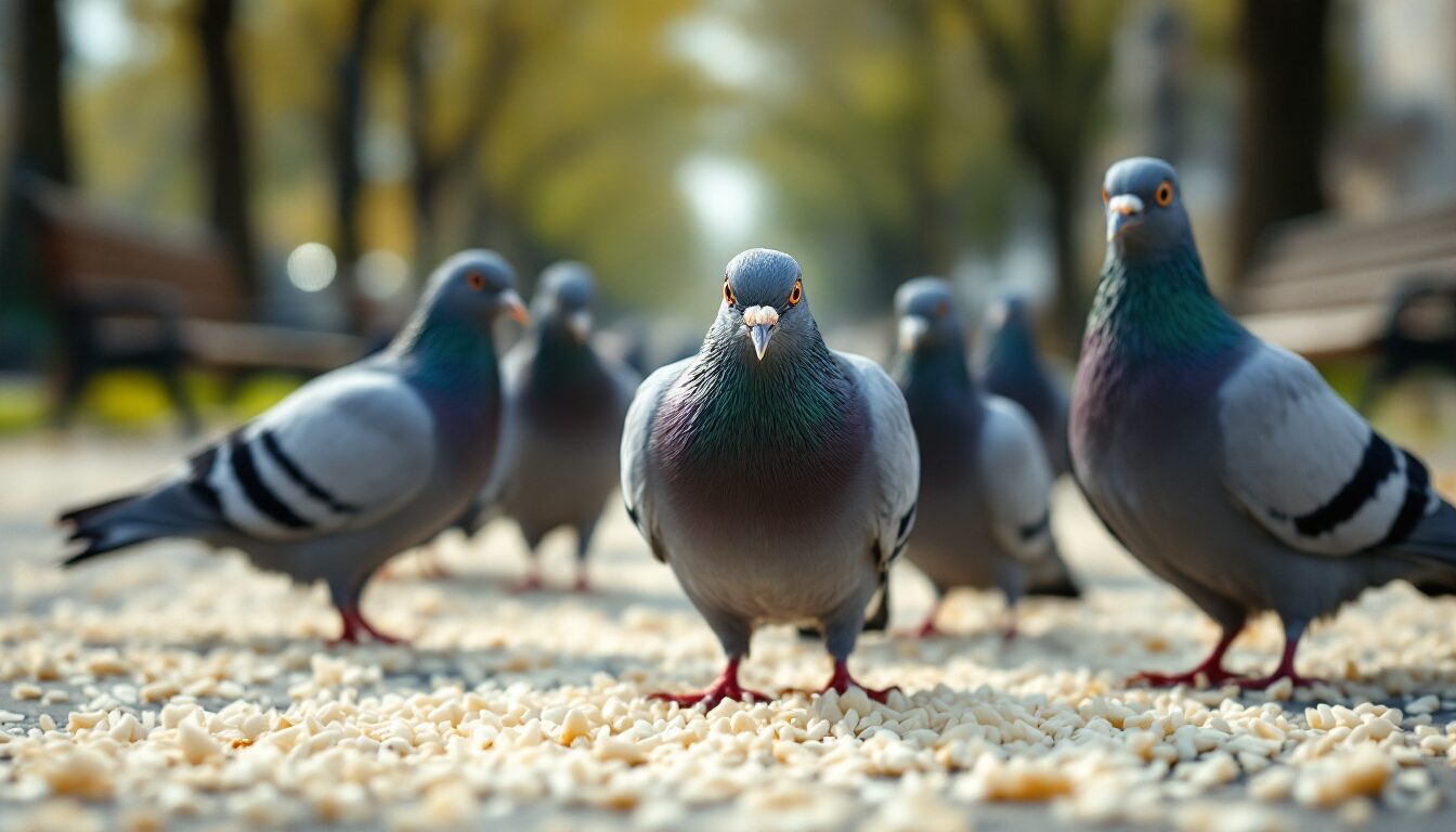 donner du riz aux oiseaux