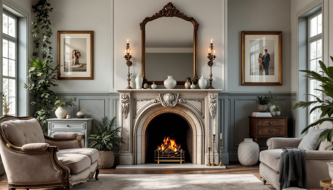 idée décoration cheminée ancienne