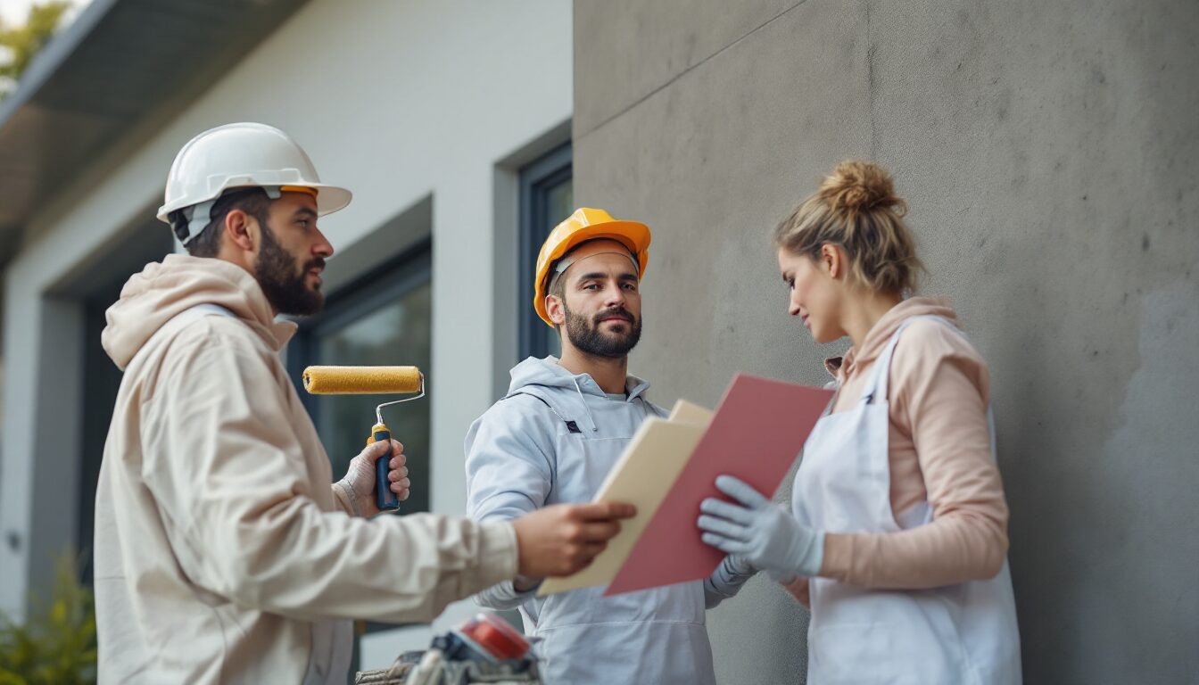 quelle peinture facade exterieure