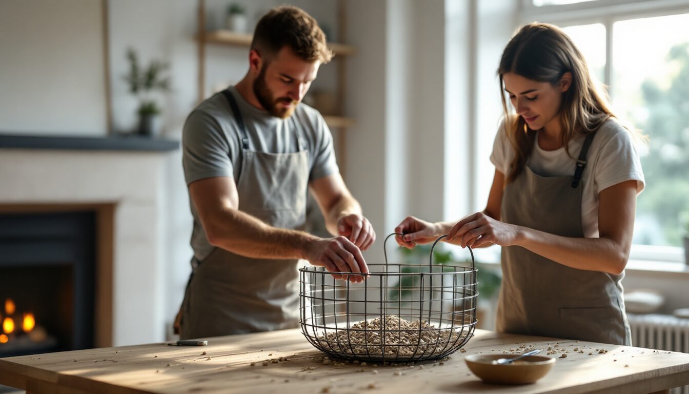 fabriquer un panier à pellet pour insert
