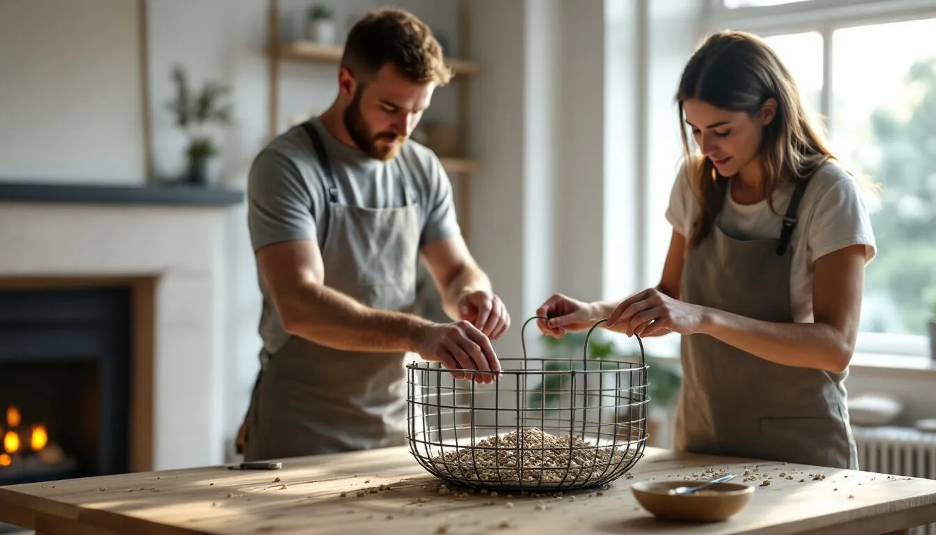 fabriquer un panier à pellet pour insert