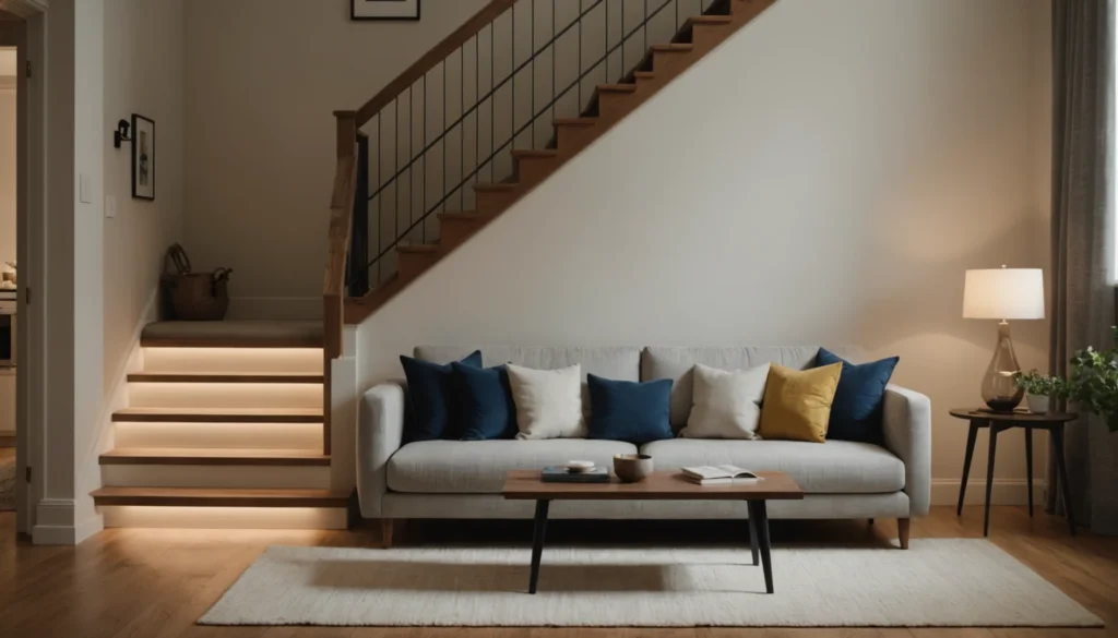 utiliser l’espace sous escalier