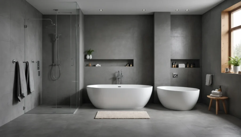 inconvénients d’une salle de bain sans carrelage