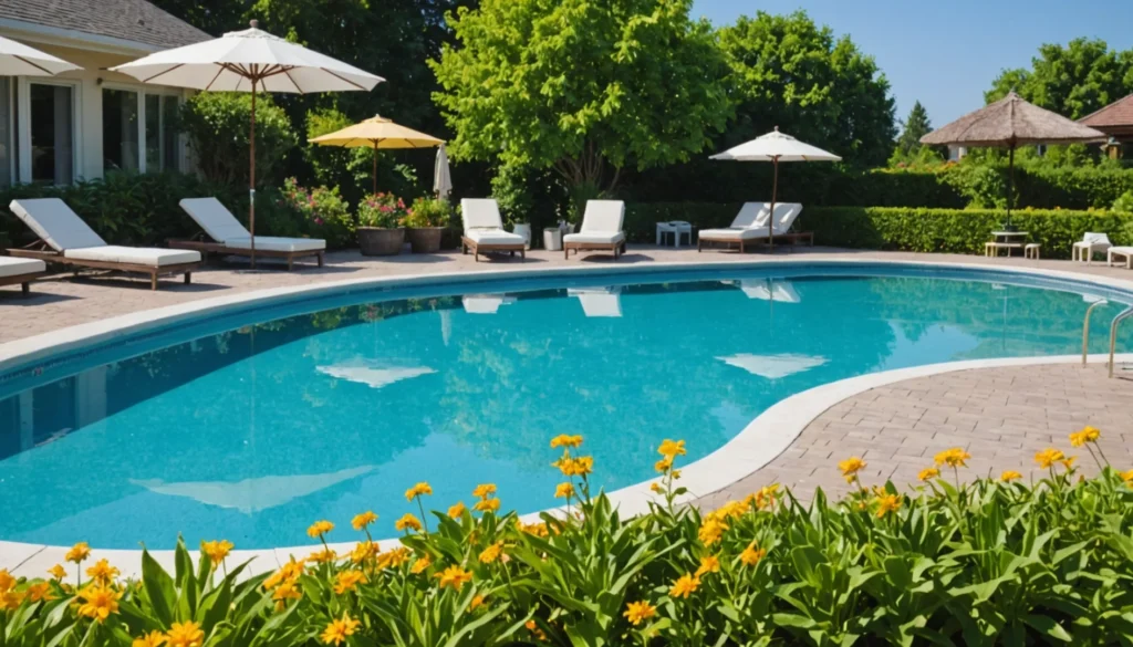 taux de chlore de 30 dans la piscine
