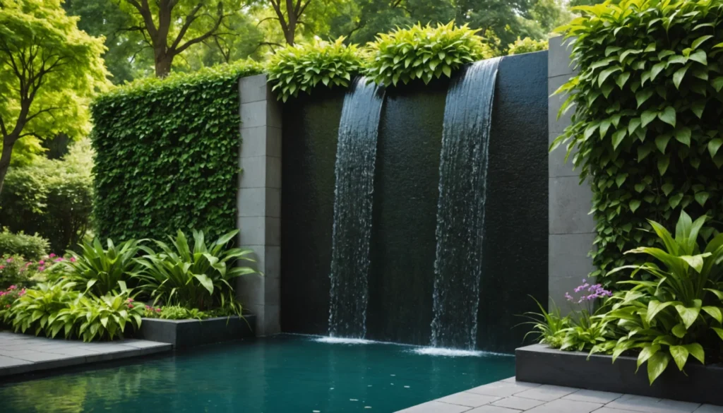 murs d'eau pour le jardin