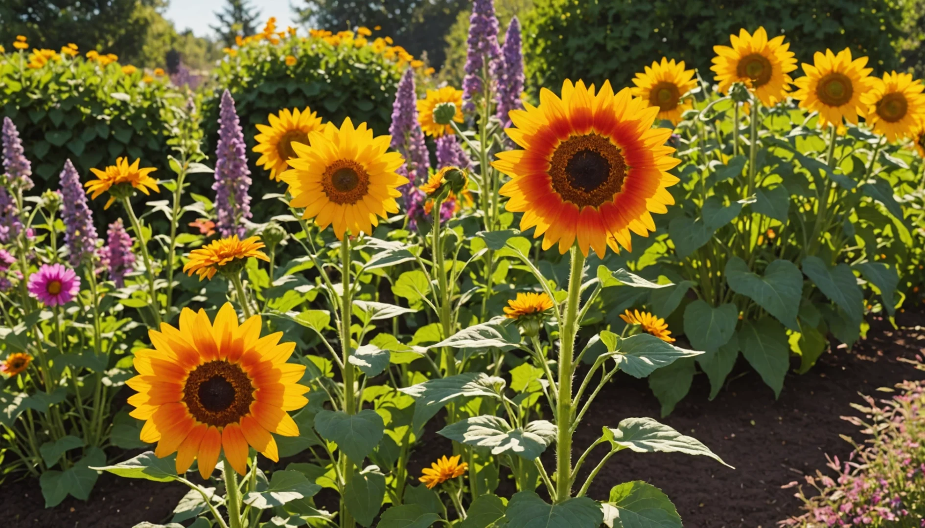 fleurs pour emplacement ensoleillé