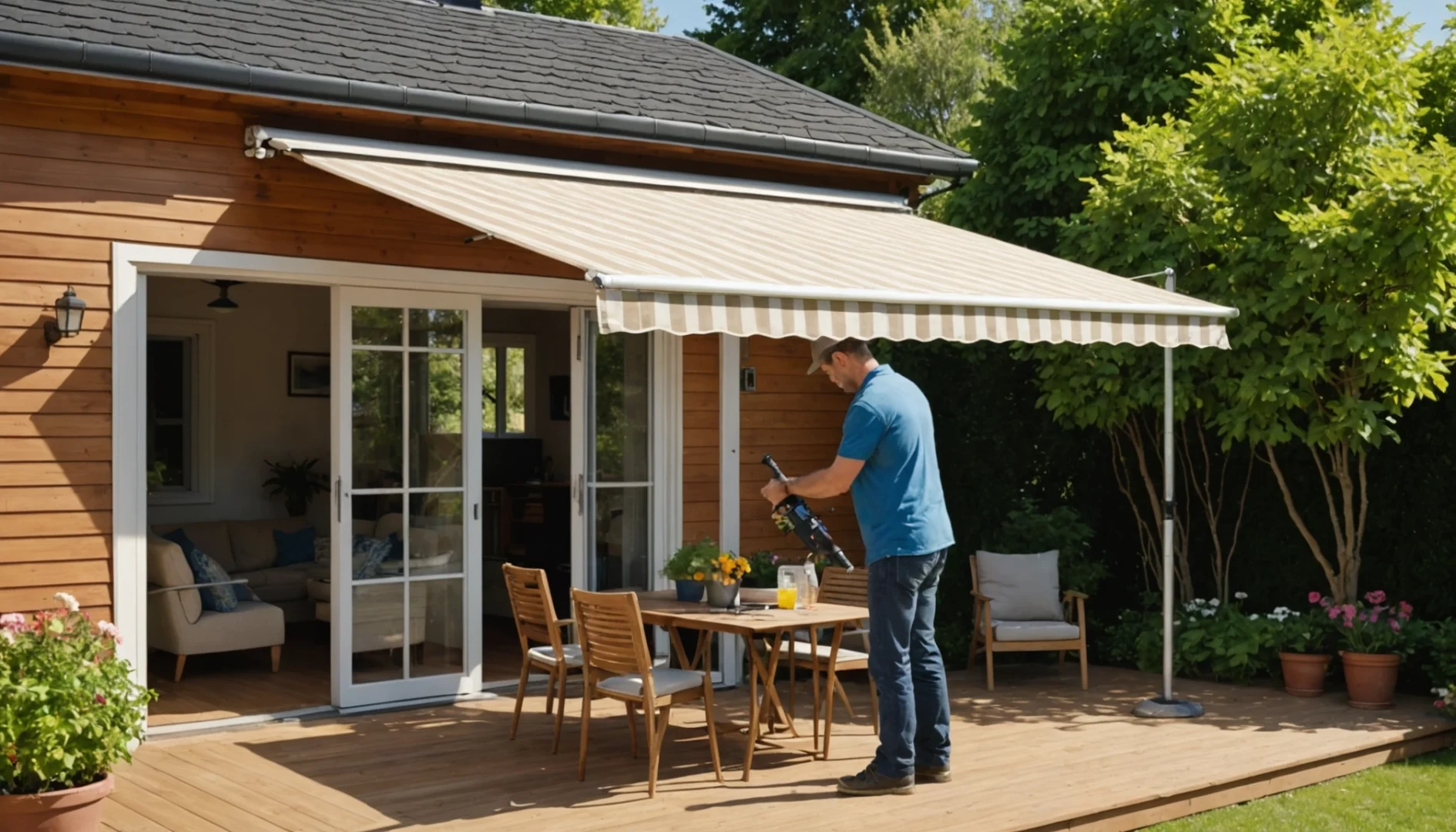 comment poser un store de terrasse