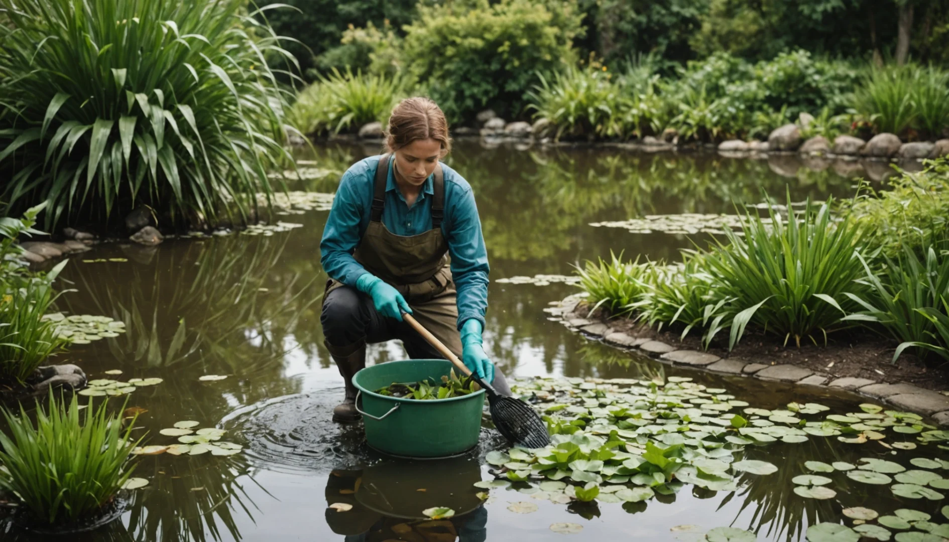 Vider et nettoyer un bassin extérieur : nos conseils étape par étape