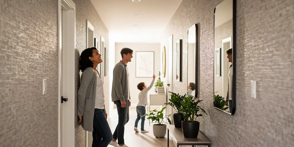 Papier peint pour couloir : idées pour transformer un espace étroit