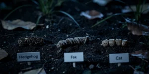 crottes d'animaux nocturnes