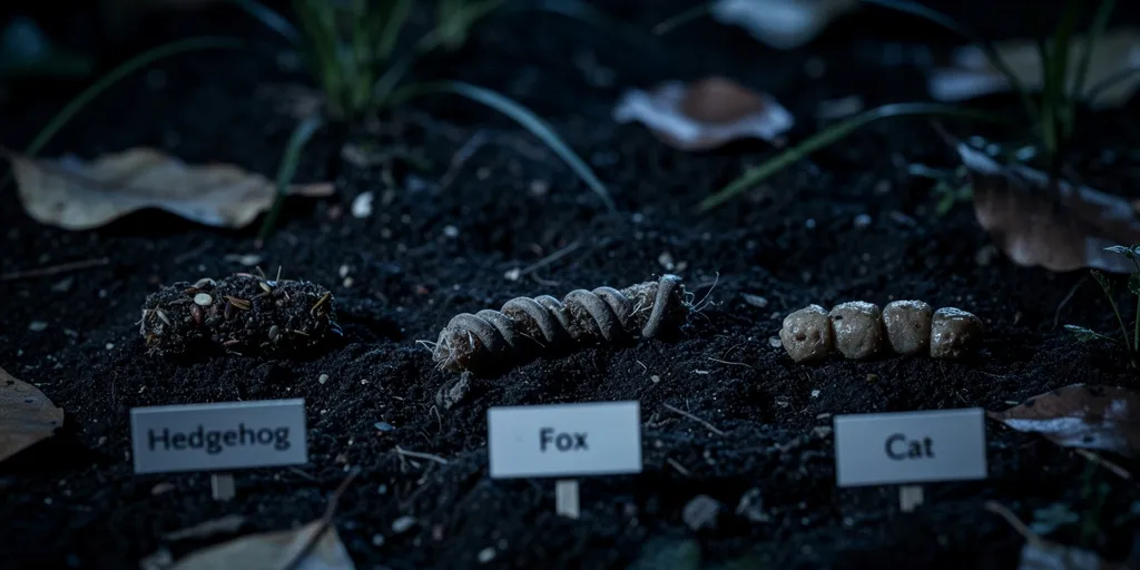 crottes d'animaux nocturnes