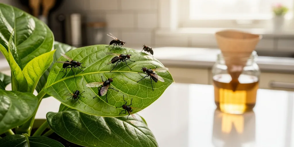 invasion petit insecte noir volant