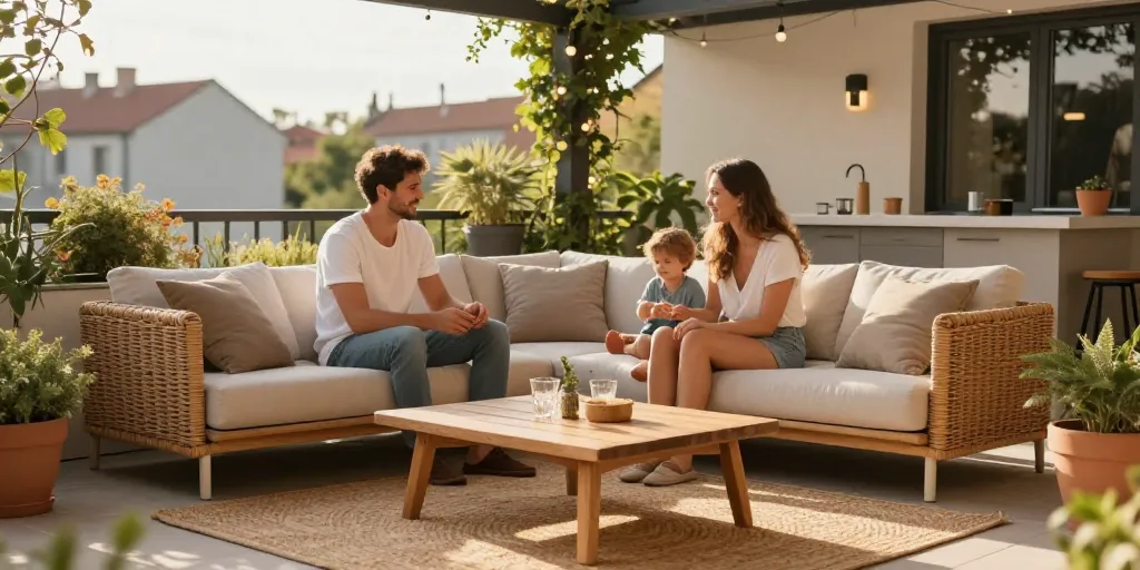Transformer sa terrasse en vraie pièce à vivre extérieure