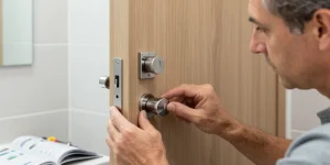 serrure de porte salle de bain