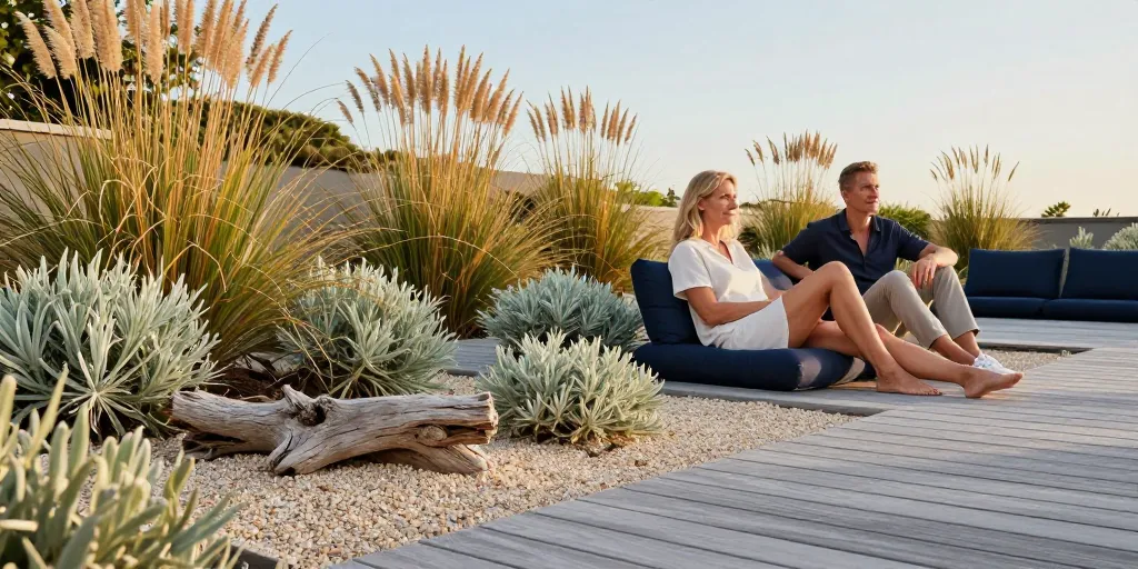 jardin bord de mer