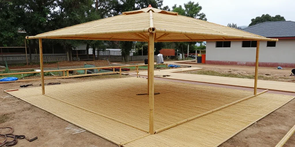 créer un parasol en paillote